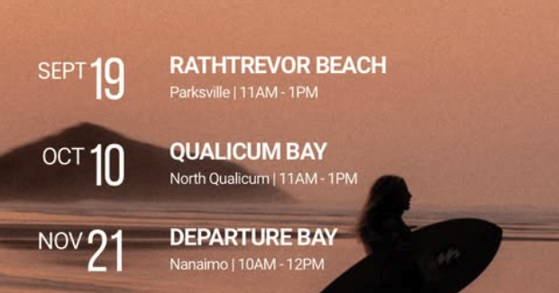 Qualicum Bay Beach Cleanup - Surfrider Mid Island