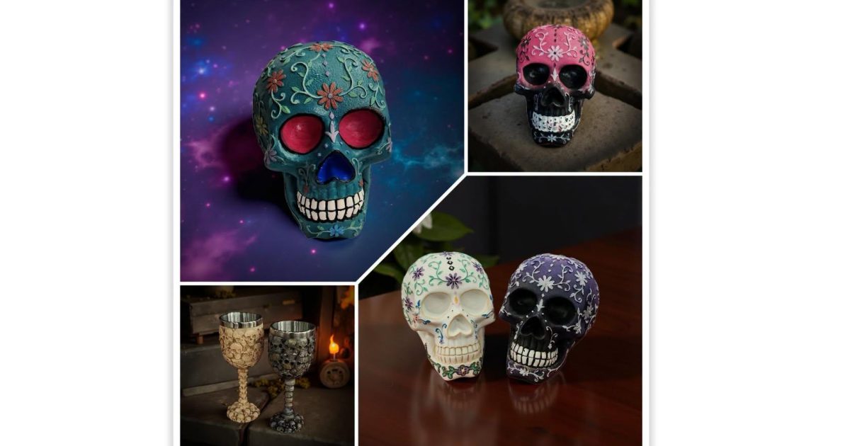 Sugar Skull or Skull Chalice Painting at Nanoose Bay Cafe