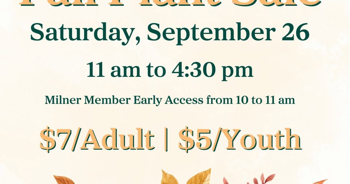 Milner Gardens Fall Plant Sale