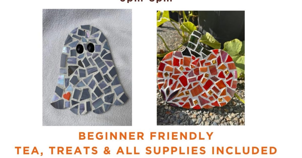 Mosaic Pumpkin or Ghost Workshop