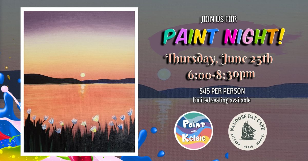 Paint Night At Nanoose Bay Cafe