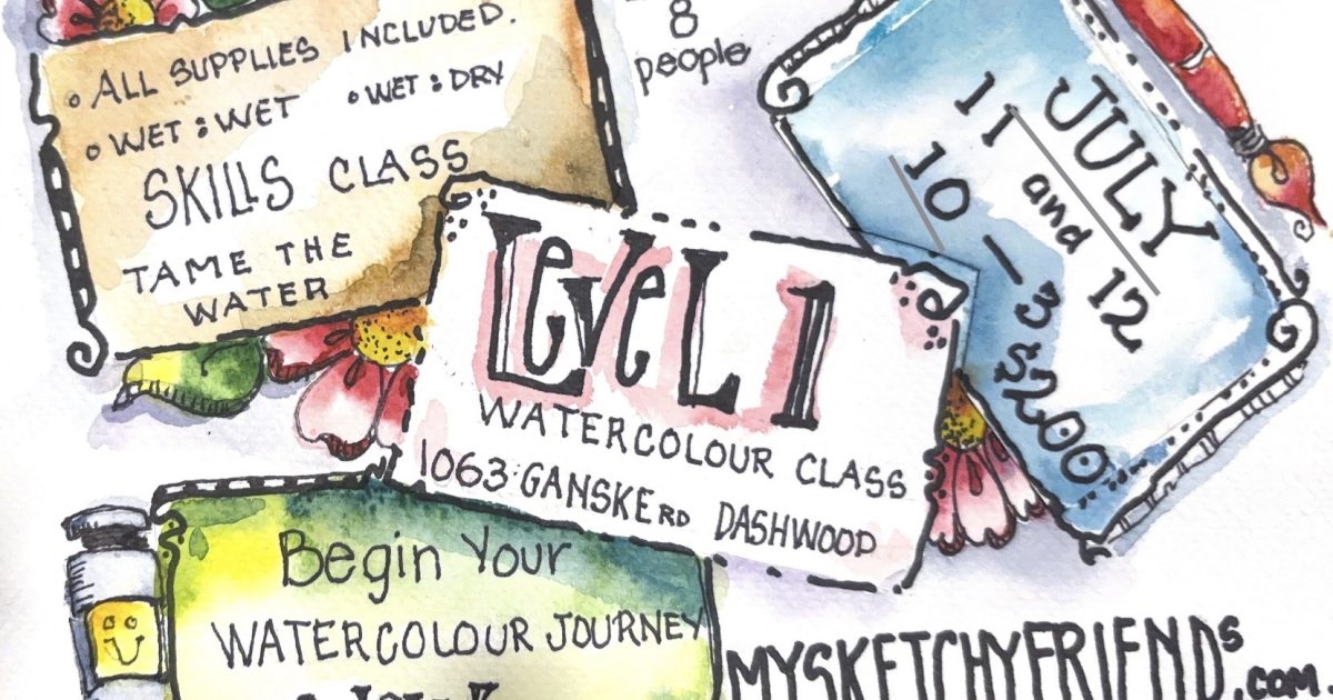 Level 1 Water Colour Skills Class