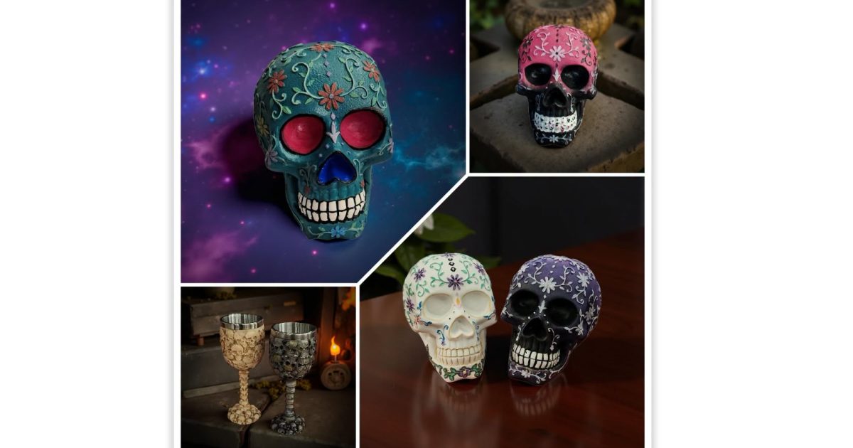 Sugar Skull or Skull Chalice Painting at Nanoose Bay Cafe