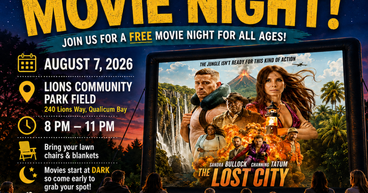Outdoor Movie Qualicum Bay