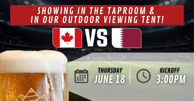 Canada vs. Qatar at Mount Arrowsmith Brewing