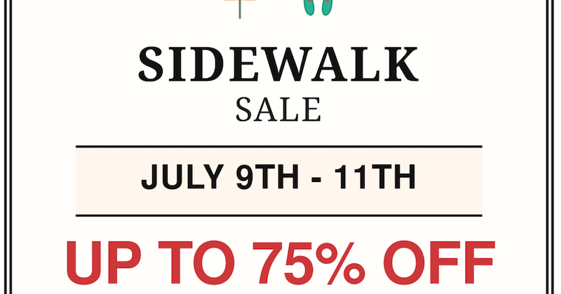 Close to You Sidewalk Sale