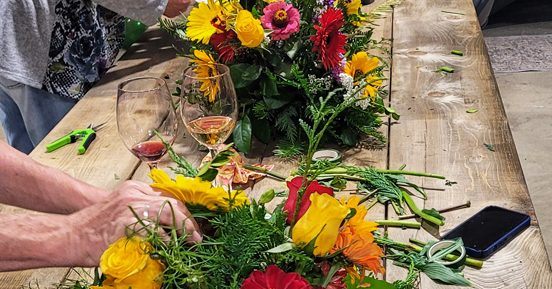 Fall Floral Arrangement & Truffled Snacks
