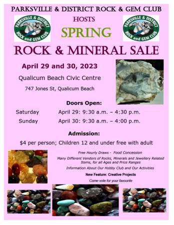 Spring Rock Mineral Sale Poster