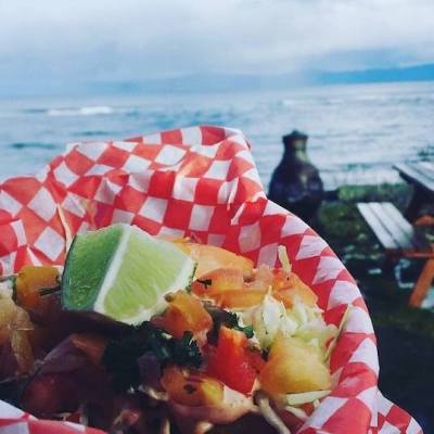 street food near Parksville Qualicum Beach on Vancouver Island