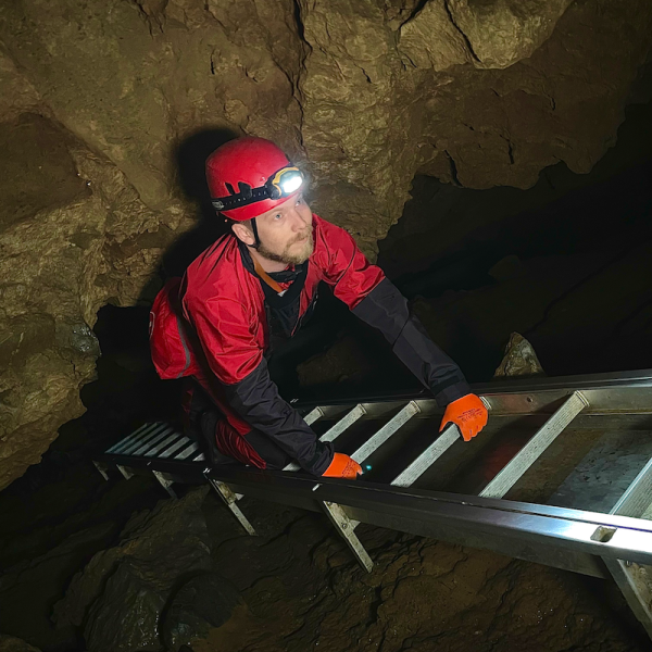 Horne Lake Caves Tour Ladder