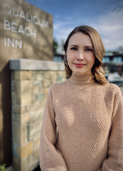 Photo of the Qualicum Beach Inn's General Manager, Irina Ciumac