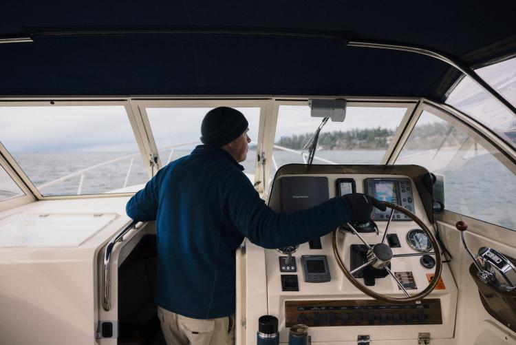 Boat Charter with Haida Gold to see the herring spawn in Parksville, British Columbia
