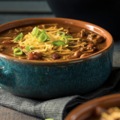 Chocolate Chili Stout Chili prepared by Dawn Postnikoff, founder of Edible Vancouver Island