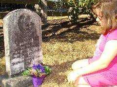 Child kneeling at St. Anne's Anglican Church