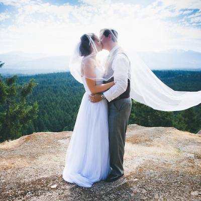 wedding photo forest