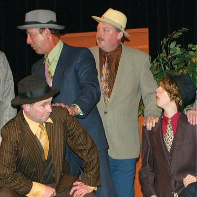 actors from ECHO Players during a play at Village Theatre in Qualicum Beach