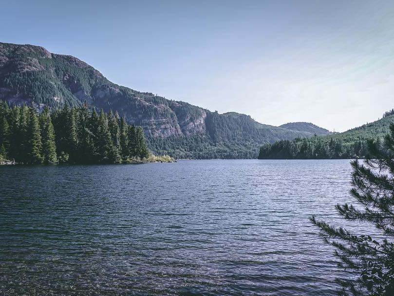 Scenic view of Horne Lake Regional Park Campground in Qualicum Beach, BC