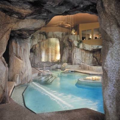 Grotto Spa at Tigh-Na-Mara Mineral Pool in Parksville Qualicum Beach BC