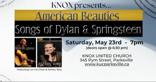 KNOX Presents: American Beauties Songs of Dylan & Springsteen